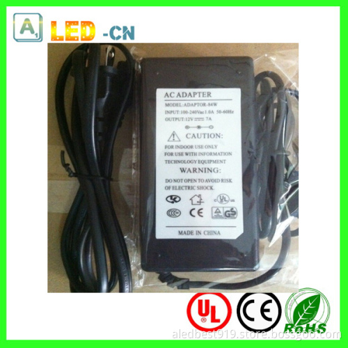 12V/24V 84W AC Power Adapter
